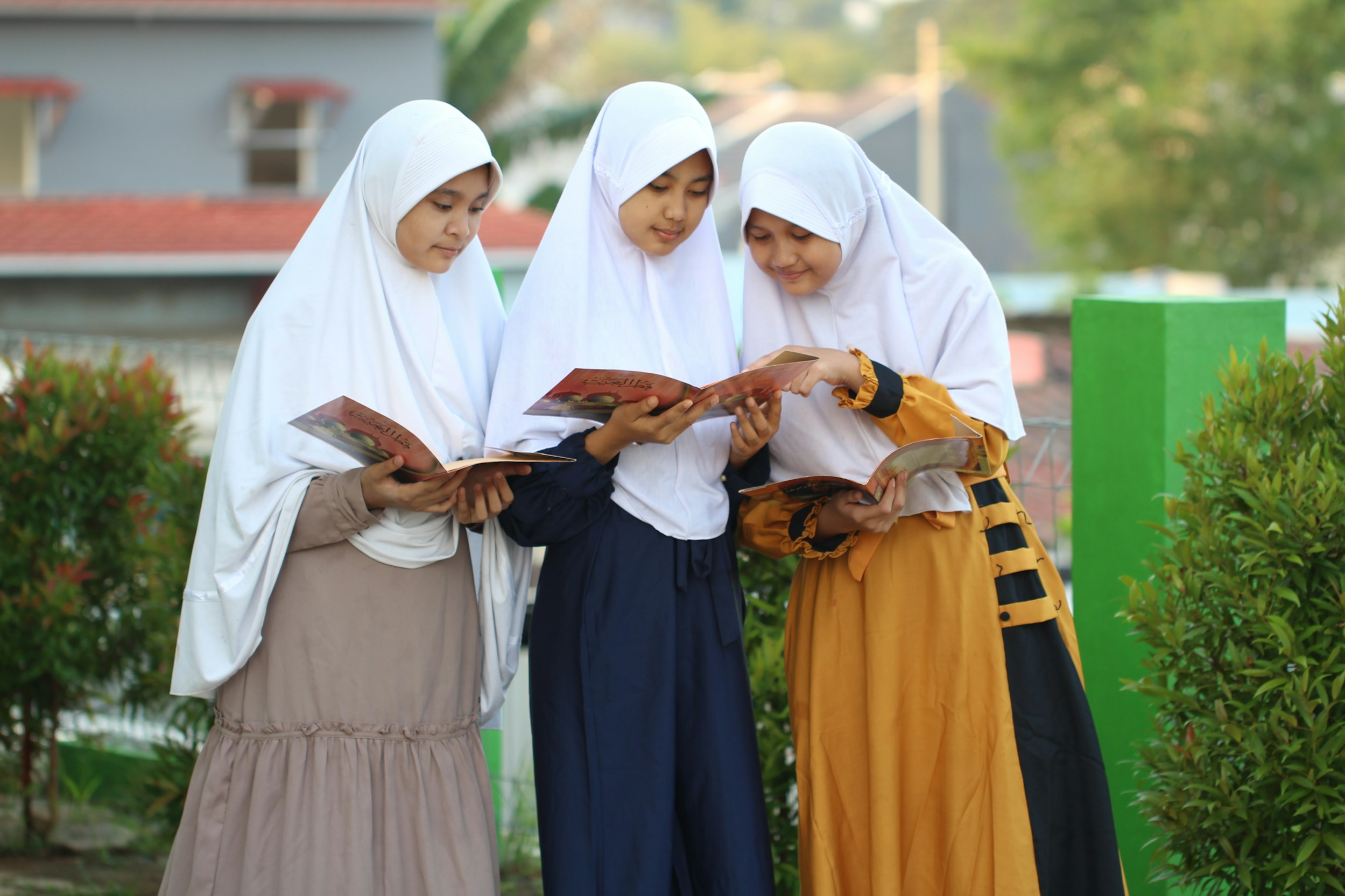 Students studying together